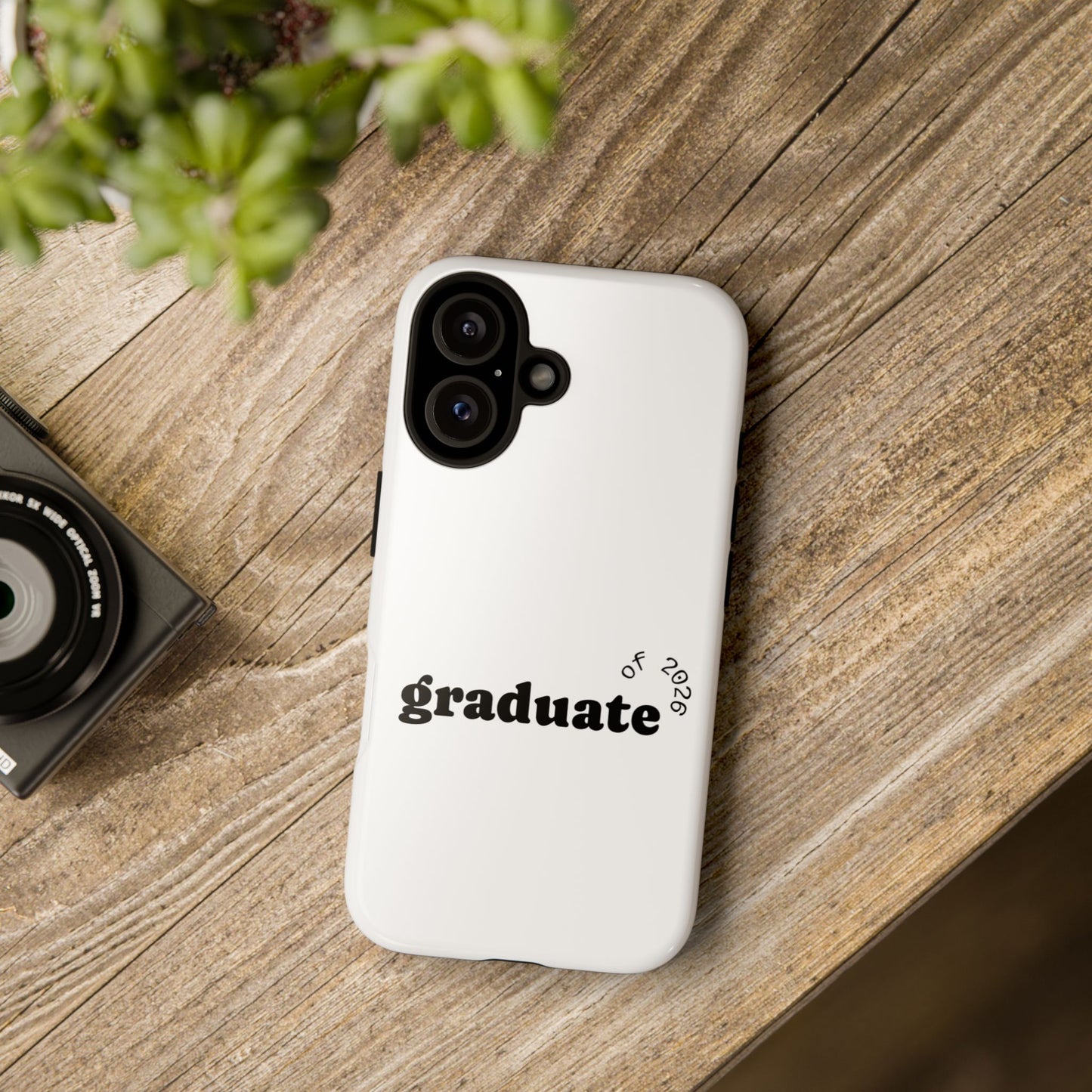 Graduate 2026 Phone Case — Minimalist 'graduate of 2026' Protective Tough Case