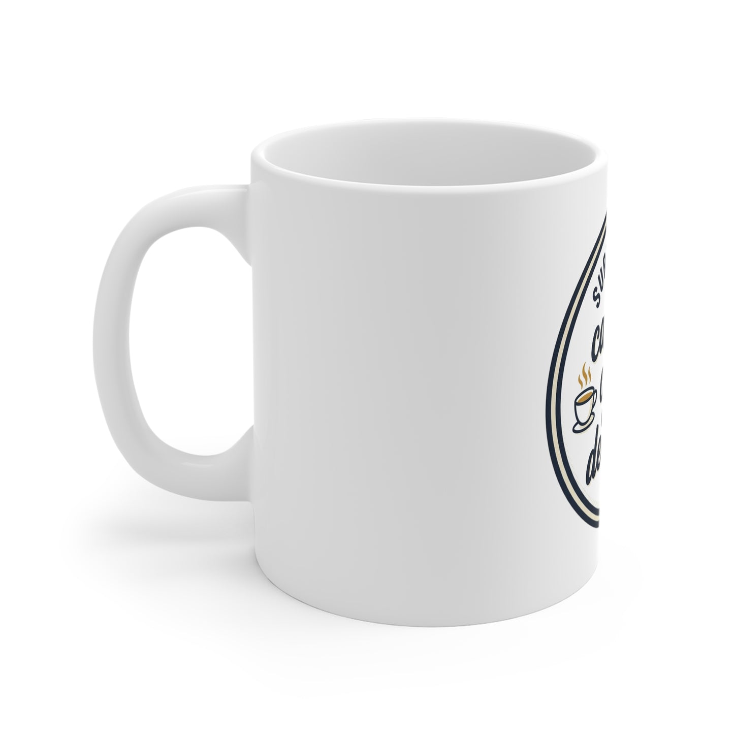 Surviving on Caffeine, Chaos & Deadlines Mug — Funny Coffee Cup for Busy Professionals