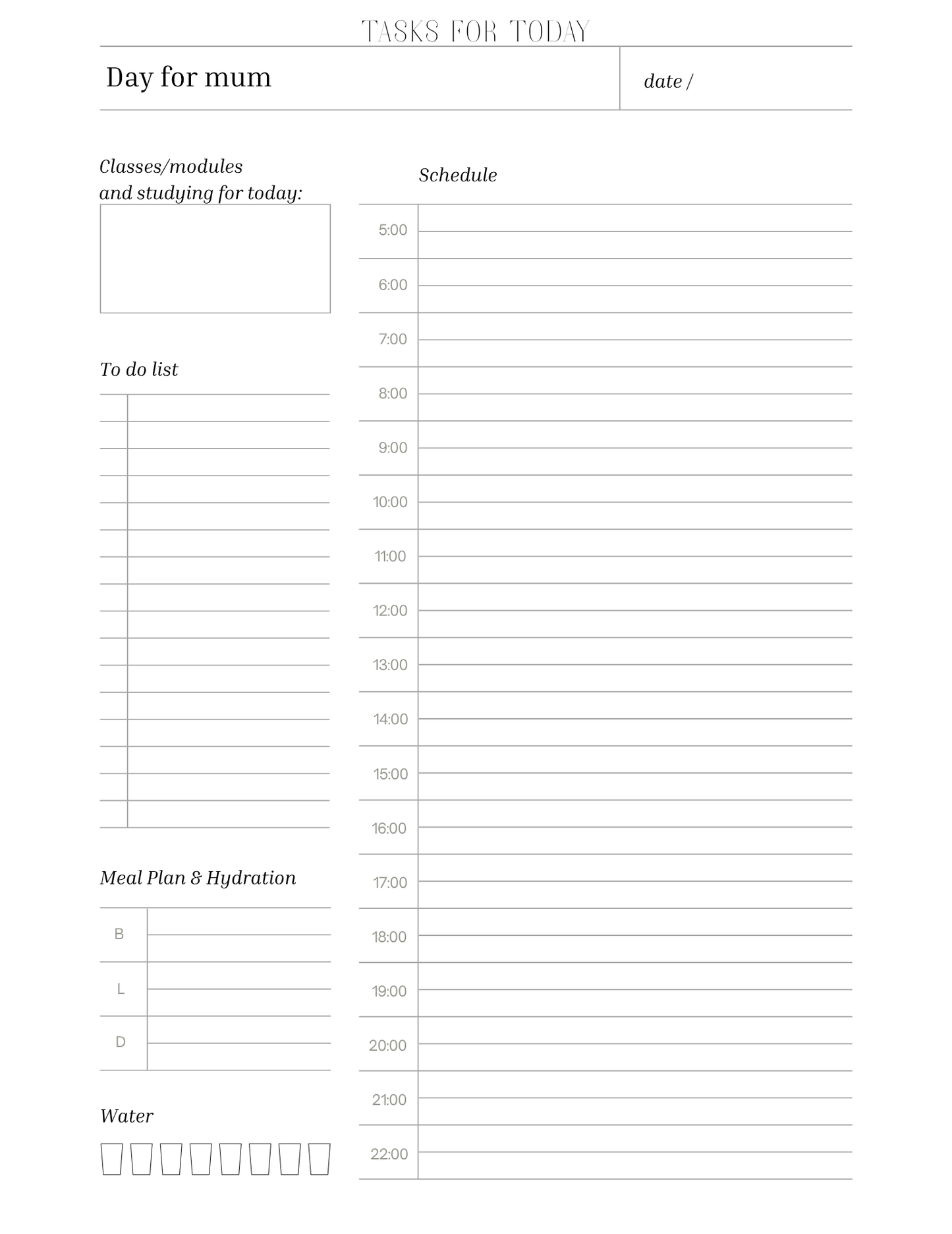 The Student Mum Planner