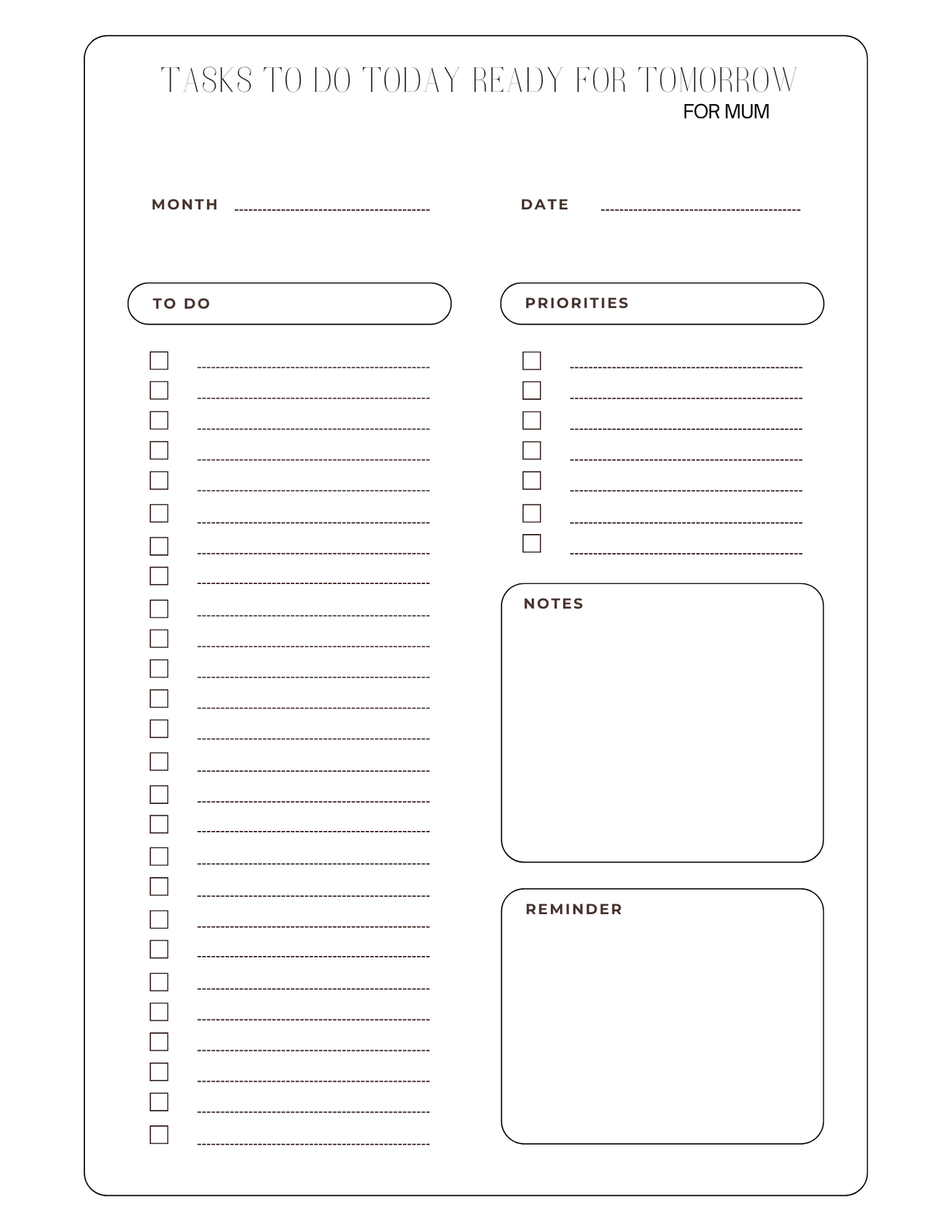 The Student Mum Planner